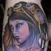 Tattoos - steampunk purple girl withe gears - 53522